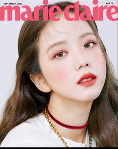 the cover of mariechaie magazine features an image of a woman with long hair