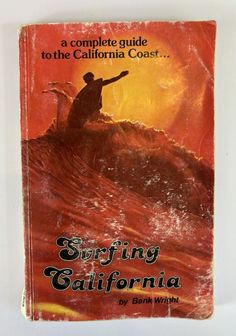 a book with the title surfing california written on it