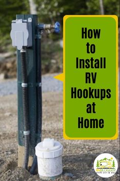 How to Install RV Hookups at Home – RVBlogger Living In Rv While Building A House, How To Build An Rv Park, Carport Makeover Before And After, Private Campground Ideas, Rv Outdoor Decorating, Rv Hookups, Rv Camping Tips