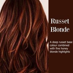 Red To Blonde, Honey Blonde Highlights, Red Highlights, Hair Color Highlights, Auburn Hair, Ombre Hair Color, Red Hair Color