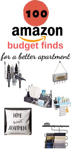 an advertisement for a home sweet apartment with the words, 100 amazon budget finds for a better apartment