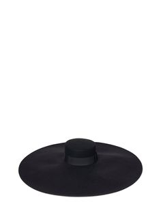 100% Wool Composition: Tone-on-tone Grosgrain Ribbon Wide Brim 26cm Wide Edges Black Color , 100% Wool Made In Germany Elegant Flat Brim Boater Hat For Fall, Elegant Wide Brim Felt Hat For Evening, Luxury Flat Brim Hat For Evening, Flat Brim Evening Hats For Fall, Flat Brim Hats For Evening In Fall, Chic Wide Brim Felt Hat For Formal Occasions, Evening Hats With Flat Brim For Fall, Flat Brim Hats For Evening And Fall, Chic Formal Hat With Flat Brim