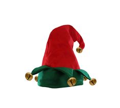 Unisex Adult Red Green Elf Hat with Giant Jingle Bells Holiday Costume Accessory Nicky Bigs Novelties Red/Green Jingle Bell Elf Hat Nice feel and look Made of 100% polyester. The inside opening of this hat measures approximately 60 cm (23.5 inches) (each hat can vary slightly in size due to manufacturing) and is made to slide down and cover your ears or sit above them. Each point features a gold jingle bell. It is nice addition to a beanie cap on cold days. Adding a beanie cap or skull cap under the hat will help secure it better on smaller heads. The hat is made to slide down on your head so the opening accounts for this. This hat fits nicely on most normal adult size heads. The hat measures 11.5 x 11.5 inches when flat. The felt colors may be darker than the photo due material changes wh Giant Jingle Bells, Felt Elf Hat, Flying Monkey Costume, Funny Christmas Hats, Felt Elf, Elf Hats, Monkey Costumes, Green Elf, Holiday Hats