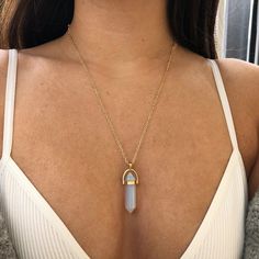 Birthstone Jewellery Online Hexagon Necklace, Urban Outfitters Jewelry, Opal Pendant Necklace, Quartz Crystal Necklace, Stone Pendant Necklace, Crystal Necklace Pendant, Diy Schmuck, Opal Pendants, Quartz Necklace