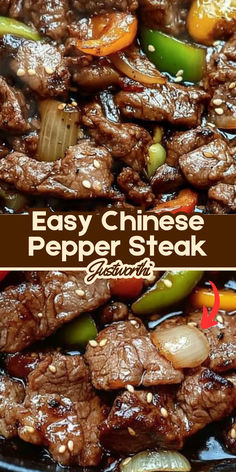 This Chinese Pepper Steak is a quick and delicious stir-fry that’s bursting with flavor. Tender slices of beef are paired with vibrant bell peppers and coated in a savory garlic-soy sauce. Ready in just 30 minutes, it’s the ideal dinner for busy weeknights or when you’re craving a takeout-style meal at home.