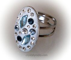 CRYSTAL TALLADO Clay Stuff, Swarovski Crystal Jewelry, Clay Jewellery, Clay Ideas, Wire Jewelry, Crystal Jewelry