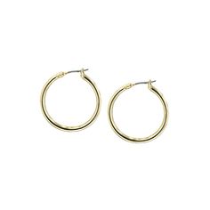 Small Hoop Earrings by John Medeiros Jewelry Collections. Hoop Diameter: 7/8" Classic Clip-on Hoop Earrings As Gift, Everyday Metal Hoop Clip-on Earrings, Elegant Small Hoop Clip-on Earrings, Elegant Hoop Earrings For Everyday Elegance, Classic Yellow Gold Hoop Clip-on Earrings, Clip-on Metal Huggie Earrings, Classic Metal Huggie Earrings, Small Hoop Earrings For Everyday Elegance, Classic Circle Earrings For Everyday