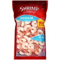 shrimp cooked medium value bag, 4 - pound