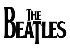 the beatles logo on a white background