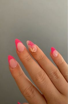 Dip Manicure Ideas Summer, Nail Designs For Natural Nails, Summer Nails Basic, Anc Nails, Pig Nails, Sparkly Acrylic Nails, Hawaii Nails, Teen Nails, Florida Nails