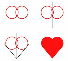 how to draw hearts with pencils step by step