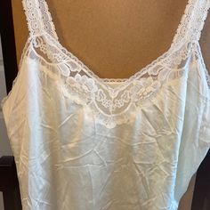 Nwot Vanity Fair Slip Camisole 38-44 Nude Lace Trimmed Camisole. Never Worn Excellent Condition White Camisole Tank Top For Daywear, Lace Sleeveless Camisole For Sleep, Sleeveless Lace Camisole For Daywear, Lace Sleep Camisole, Spring Sleep Tank Top With Lace Trim, Lace Sleeveless Camisole For Loungewear, Sleeveless Lace Camisole For Loungewear, Summer Sleep Tank Top With Lace Trim, Fitted Sleeveless Top For Sleep