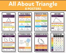 all about triangles and posters