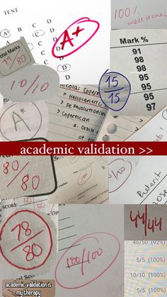 several different types of paper with numbers and symbols on them, including one for each student