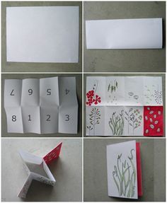 the instructions for how to make an origami flower bouquet with paper and scissors