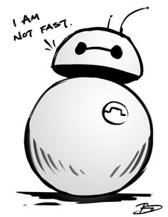 a drawing of a ball with the words i am not fast on it, and an angry