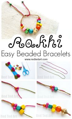 the instructions for making beaded bracelets