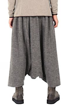 2016 Sarrouel Japanese Wide Leg Stretch Cotton Trouser Yoga Pant / Unisex Baggy Harem Bottoms For Fall, Gray Cotton Wide Leg Full-length Pants, Gray Cotton Wide Leg Full Length Pants, Gray Full-length Cotton Wide Leg Pants, Gray Full Length Wide Leg Cotton Pants, Gray Full Length Cotton Wide Leg Pants, Relaxed Fit Harem Bottoms For Fall, Loosely Fitted Harem Bottoms For Fall, Harem Bottoms With Pockets For Fall