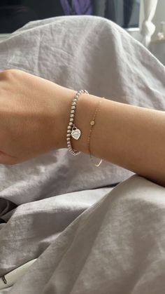 Tiffany Bead Bracelet, Silver Bracelet Stack, 2025 Goals, Girl Jewelry, Stacked Jewelry, Jewelry Lookbook, Tiffany And Co