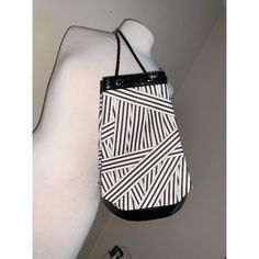 Henri Bendel Disturbed Stripe Sling Bag Backpack New With Tags Smoke Free Home Never Used Measures 14” Tall By 8.5” Wide Leather Trim On Canvas Bag Cheap Forever 21 Shoulder Bag, Packable Backpack, Blue Purse, Henri Bendel, Backpack Purse, Tote Backpack, Canvas Leather, Pink Leather, Sling Bag