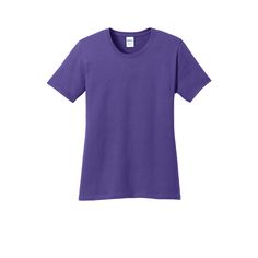 Buy the Port & Company® Colors Core Cotton Ladies T-Shirt at Michaels. com. An indispensable t-shirt in our classic silhouette-with a very friendly price An indispensable t-shirt in our classic silhouette-with a very friendly price. Due to the nature of 50/50 cotton/polyester neon fabrics, special care must be taken throughout the printing process. Details: Available in multiple colors and sizes 5.4 ounce 100% cotton 50/50 cotton/poly (Neon Blue, Neon Orange, Neon Green, Neon Pink, Neon Yellow, Basic Purple Short Sleeve T-shirt, Basic Purple T-shirt With Relaxed Fit, Basic Purple Crew Neck T-shirt, Classic Purple Crew Neck Top, Plain Purple Cotton T-shirt, Classic Purple Cotton Tops, Purple Cotton Classic Style Tops, Basic Purple Plain T-shirt, Classic Purple Relaxed Fit Top