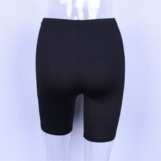 Material: Polyester,Spandex Style: Casual Pattern Type: Solid Decoration: None Waist Type: High Fit Type: skinny Closure Type: Elastic Waist Gender: Women Item Type: Shorts Fitness Shorts, Elastic Waist Shorts, Workout Shorts, Polyester Spandex, Summer Women, Style Casual, Elastic Waist, High Waist, High Waisted