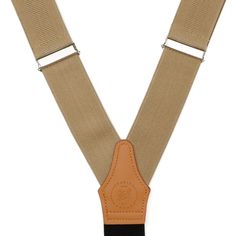 Look to tradition to create a modern, yet sophisticated style. Our Tan Clip Suspenders are designed to provide support without sacrificing comfort. The expert craftsmanship of our leather crosspatch suspenders do not restrict movement and will remain in place without slipping or having to adjust. Suspenders add a unique and versatile look that can be dressed up with a suit, or dressed down with jeans and a blazer. Elegant Adjustable Belts And Suspenders For Work, Classic Fitted Belts And Suspenders With Adjustable Straps, Classic Adjustable Belts And Suspenders For Work, Adjustable Belts And Suspenders For Workwear, Classic Belts And Suspenders With Adjustable Strap For Everyday, Classic Belts And Suspenders With Adjustable Straps For Work, Classic Formal Belts And Suspenders With Adjustable Strap, Fitted Belts And Suspenders With Adjustable Strap For Business, Classic Fitted Brown Belts And Suspenders