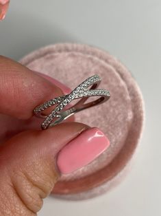 Criss Cross Ring, 925 Ring, Cross Ring, Cz Diamond, 925 Jewelry, Criss Cross, 925 Silver Rings, Stackable Rings, How To Introduce Yourself