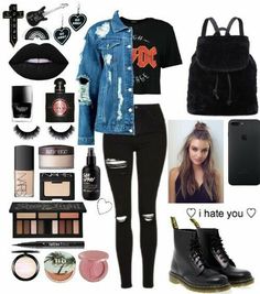 Stile Punk Rock, Cute Emo Outfits, Clothes Jeans, Jeans Shoes, Emo Outfits, Gothic Outfits