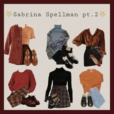 Salem Summer Outfits, Sabrina Spellman Aesthetic 90s, Sabrina Spellman Outfit Inspiration, Sabrina Spellman Aesthetic Outfits, Fox Inspired Outfit, Sabrina Spellman Outfit 90s, Chilling Adventures Of Sabrina Outfits, Sabrina Spellman Aesthetic, October Outfit Ideas