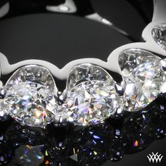 a close up view of a diamond ring