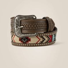 Southwest stitch multi belt Horse Riding Attire, Cowgirl Belts, Cowgirl Accessories, Arrow Pattern, Western Style Outfits, Little Cowboy, Western Belt, Western Belts, Hair Beads