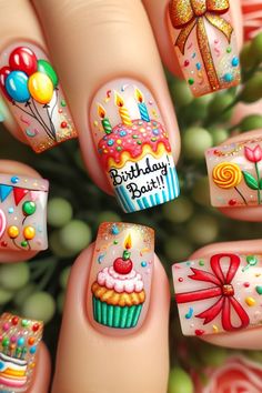 33 Birthday Nails to Celebrate Your Special Day Cute But Simple Nails