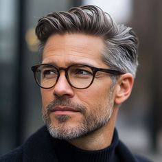 Top Hairstyles for Gray Hair Men Over 50 | New Looks Men With Gray Hair, Grey Hair Color Men, Gray Hair Men, Hair With Glasses, Hairstyles For Gray Hair, Ash Grey Hair, Grey Hair And Glasses, Stylish Mens Haircuts