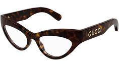 Gucci eyewear model GG1295O GG Logo line cat eye recycled acetate frame color code 003 shiny dark havana with havana temple and demo lens. Authorized Gucci online reseller. Your glasses will come with the original case and accessories and will be covered by a 12-month global warranty. Gucci Glasses, Fashion Eye Glasses, Gucci Eyewear, Stylish Glasses, Logo Line, Gg Logo, Fashion Eyewear, Designer Eyeglasses, Gucci Sunglasses