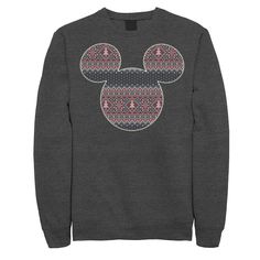 Celebrate the holidays in style with this men's Disney graphic sweatshirt. Â© Disney Celebrate the holidays in style with this men's Disney graphic sweatshirt. Â© Disney Crewneck Long sleevesFABRIC & CARE Cotton, polyester Machine wash Imported Color: Dark Grey. Gender: male. Age Group: adult. Material: Fleece. Disney Crewneck, Mens Ugly Christmas Sweater, Disney Mickey Mouse, Ugly Christmas, Christmas Sweater, Disney Mickey, Christmas Sweaters, Dark Grey, Age Group