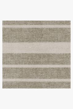 a beige and white rug with horizontal stripes