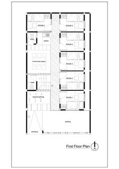 the first floor plan for an apartment building