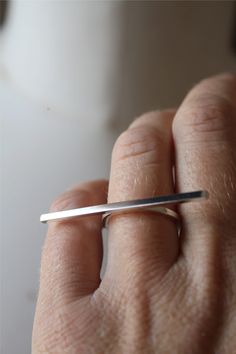 Bar Ring / Horizontal Bar Ring / Silver Line Ring - Etsy Square Silver Ring, Bar Ring, Silver Line, Silver Bars, Silver Pieces, The Girl Who, Ring Silver, Bar Necklace, Shop Home