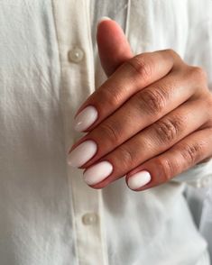 🤍✨ Milky nails ✨🤍 #dianailtech #milkwhite #milkywhitenails #clear Milky White Gel Polish, Milky White Gel Nails, Nails Milky, Milky White Nails Gel Polish, Milky White Toes, Short Milky White Nails, Milky White Gel Nail Polish, Milky White Nails, While Milky Nails