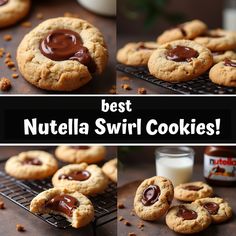 the best nutella swirl cookies