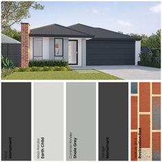 the exterior of a house with different colors