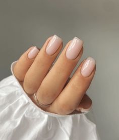 Natural Nail Colors, Shellac Nail Colors, Bridesmaids Nails, Natural Nail Designs, Squoval Nails, Spring Acrylic Nails, Pink Ombre Nails, Nude Nail Polish, Blush Nails