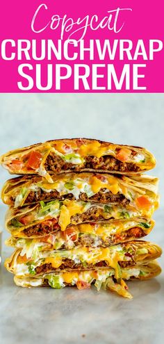 easy dinner ideas easy Taco Bell Crunchwrap Supreme, Taco Bell Crunchwrap, Homemade Crunchwrap, Copycat Taco Bell, Crunchwrap Supreme, Baking Spices, Homemade Crunchwrap Supreme, Cooking Spray, Nacho Cheese