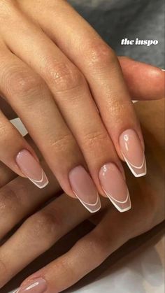 Simple Graduation Nails, Trip Nails, Grad Nails, French Manicure Nail Designs, Future Nails, Manicure Nail Designs, Valentine Nails, French Manicure Nails, Casual Nails