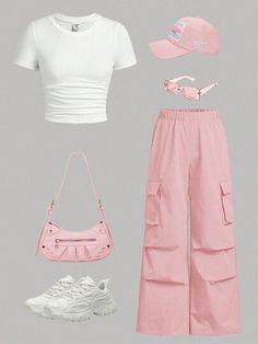 #repost #pink #outfit #abonnetoi Adrette Outfits, Look Rose, Cute Dress Outfits, Shein Outfits, Easy Trendy Outfits, Simple Trendy Outfits