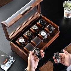 Essential Oil Storage Box, Personalized Watch, Engraved Watch, Wooden Watch Box, Mens Watch Box, Watch Display Case, Essential Oil Storage, Watch Engraving, Watch Stand