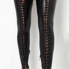 Punk Gothic Cross-Tied Overknee Boots are a statement piece that works in many styles. Our Impressive Leather Strip Shoe For Women comes with an amazing strap design and the cross-tie over-knee feature makes it very cool and excellent. The high heels add more sexiness to the shoes. Whether you're going to a party or are heading out for the day with friends, these goth tough-looking over-the-knee boots will add more fashion sense to your outfit. Please check out our size chart carefully Estimated Alternative Style Knee-high Boots For Concert, Edgy Faux Leather Knee-high Boots For Club, Fitted Punk Lace-up Boots, Fitted Punk Style Lace-up Boots, Edgy Knee-high Boots For Fall Clubbing, Edgy Fall Club Knee-high Boots, Edgy Knee-high Boots For Night Out, Edgy Lace-up Boots For Alternative Fashion, Edgy Knee-high Boots For Club In Fall