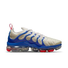 Nike Air VaporMax Plus Coconut Milk Hyper Royal DM8317-100 Big Cushions, White Gym, Everyone Is Welcome, Sports Trainers