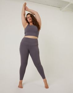 Our Plus Size All Star Sports Bra looks great with our Plus Size All Star Leggings or any other pair of leggings for the perfect workout ‘fit! This sporty, double-layered sports bra has a padded mesh bra with an elastic rib band underneath a racerback, cropped, fitted tank. The entire bra is very stretchy and comfortable. This bra is made from 75% polyester and 25% spandex. Machine wash cold and tumble dry low. Imported. The model is wearing a size 1XL, which fits a size 36DDD. The knit material Leggings And Sports Bra Outfit, Sports Bra Outfit, Bra Outfit, The Perfect Workout, Star Leggings, Cute Gym Outfits, Perfect Workout, Outfit Plus Size, Workout Fits